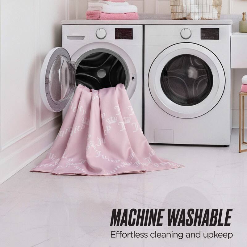 Juicy Couture 13-Piece Shower Curtain and Hooks Set