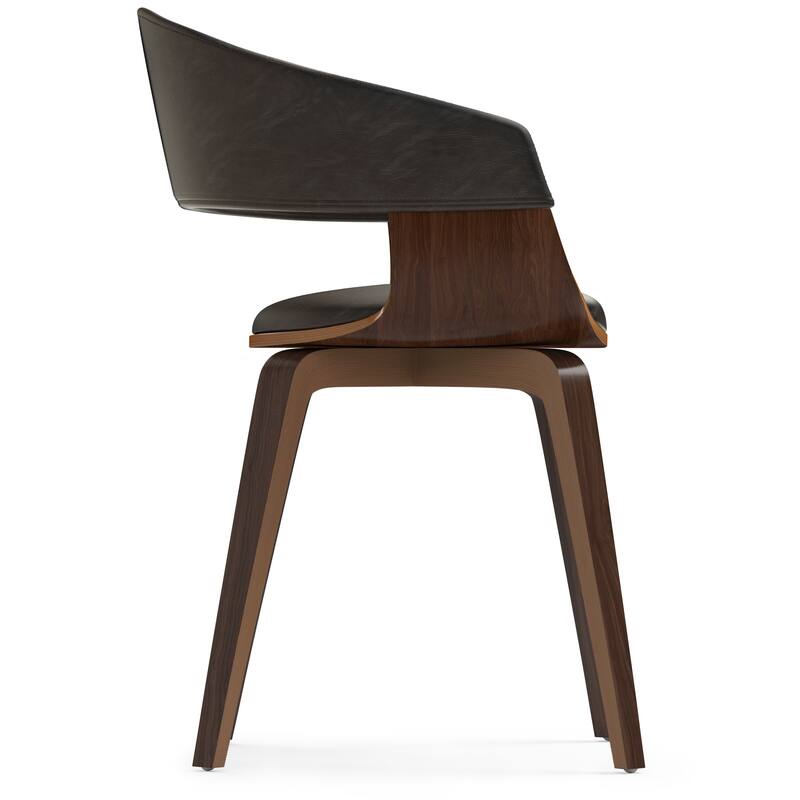 WYNDENHALL Calinda Mid Century Modern Bentwood Single Dining Chair - 20.5"w x 21.7"d x 30.9"h