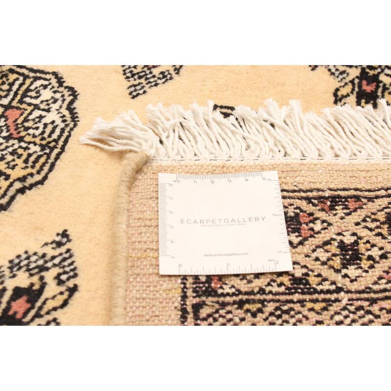 ECARPETGALLERY Hand-knotted Peshawar Bokhara Beige Wool Rug - 4'8 x 6'8