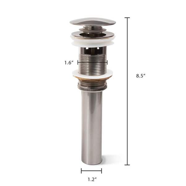 Dyconn Faucet Bathroom Vessel Sink PopUp Drain with Overflow Bed