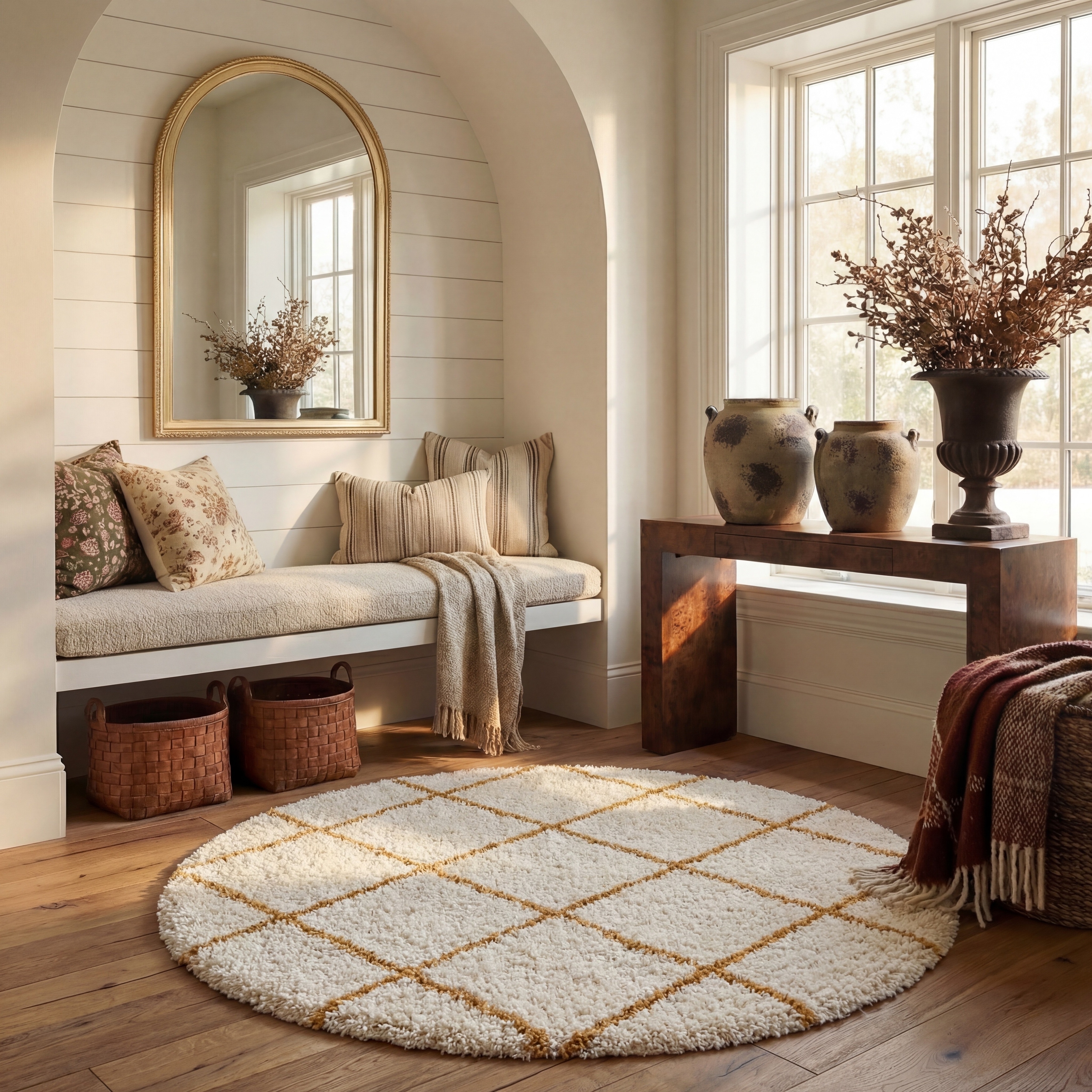 SAFAVIEH Hudson Shag Raili Diamond Trellis 2-inch Thick Rug - On