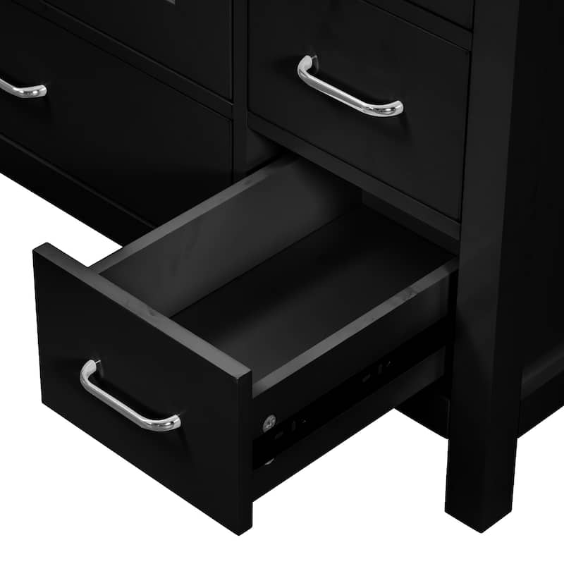 Sleek Bathroom Vanity with Ceramic Sink & Ample Storage by Harper&Bright Designs