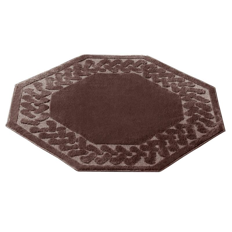 Herringbone Trim Skid-Resistant Backing Accent Rugs