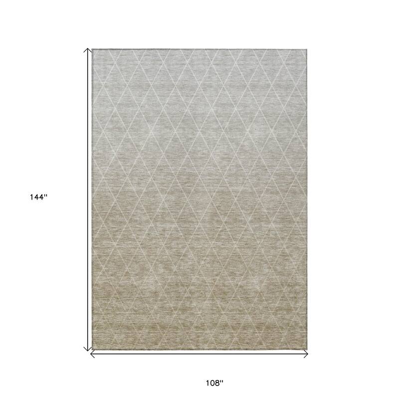 HomeRoots Geometric Transitional Rectangle Outdoor Rug