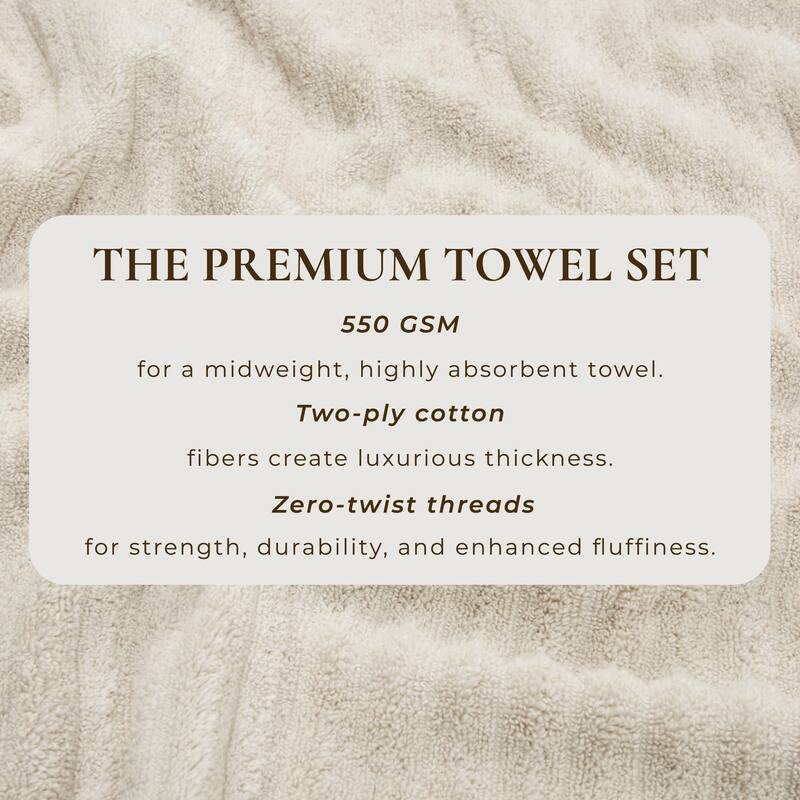 Linery & Co. Combed Cotton Bath Towel Set