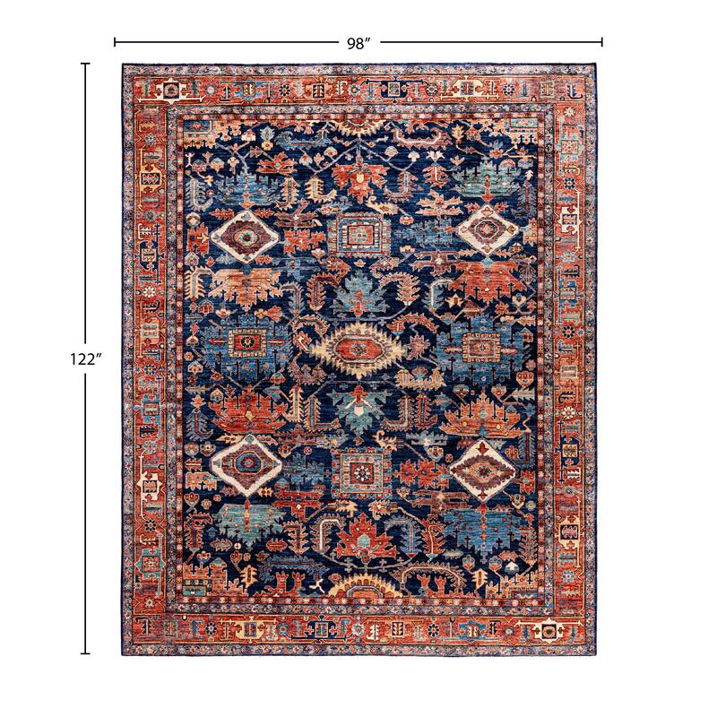Serapi One-of-a-Kind Hand-Knotted Area Rug - Blue - 8' 2" x 10' 2"
