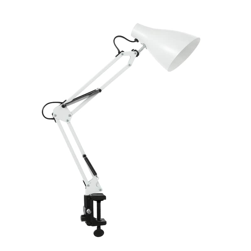 Hugo 28.5" Classic Industrial Adjustable Articulated Clamp-On LED Task Lamp, by JONATHAN Y