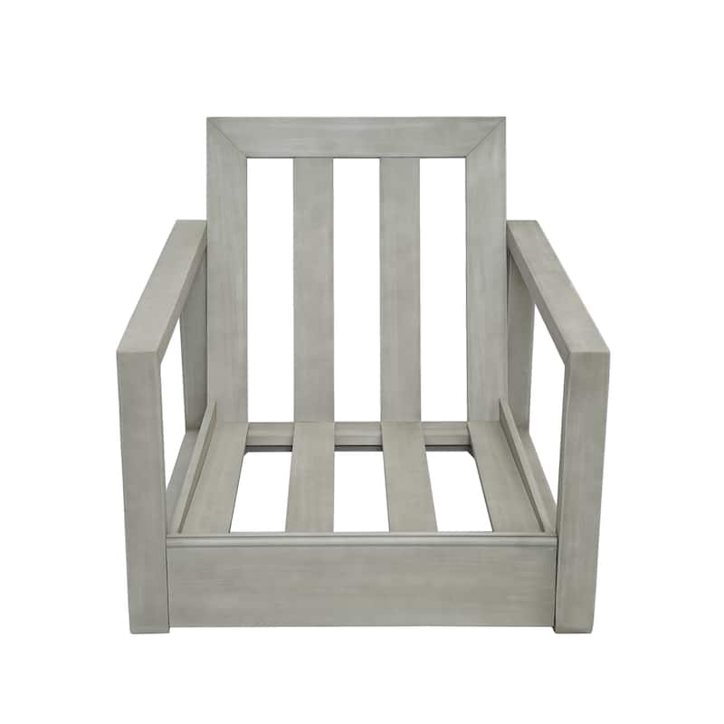 Westchester Acacia Wood Outdoor Club Chair with Cushion by Christopher Knight Home