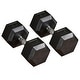 preview thumbnail 2 of 7, Soozier 90lbs Rubber Dumbbells Weight Set 45lbs/Single Dumbbell Hand Weight Barbell for Body Fitness Training for Home Office