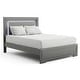 preview thumbnail 3 of 8, Furniture of America Lalt Modern 3-Piece Metallic Grey Wood Panel Bedroom Set with LED Light
