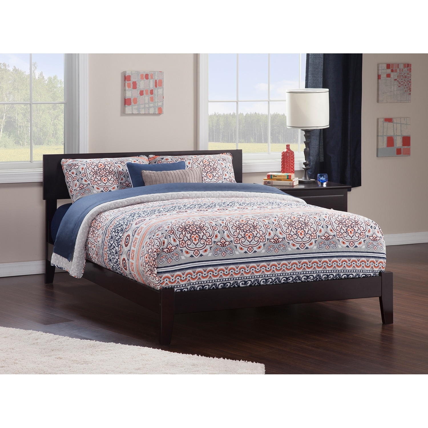 Orlando King Foundation Bed in Espresso
