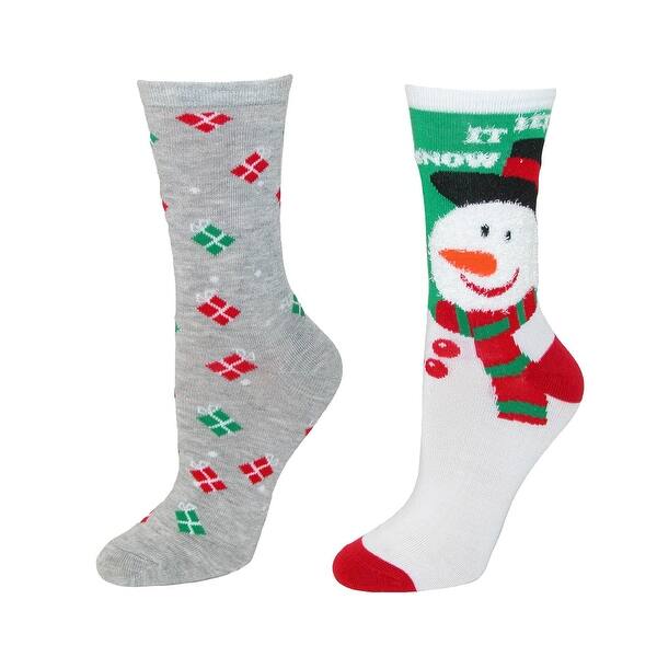Shop Ctm Women S Holiday Socks 2 Pair Pack Overstock 18063062