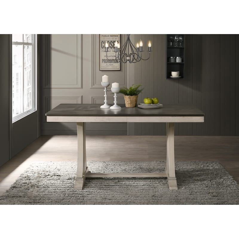 Talon 7-piece Dining Table and Chair - Table Only - Antique Grey