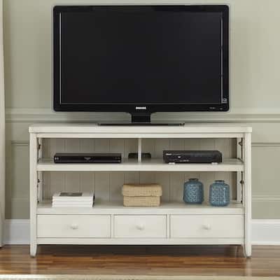 Dockside White TV Console - 55 inches