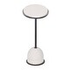 preview thumbnail 6 of 5, Uttermost Morro White Marble Side Table - 24.25"W x 10.5"D x 23.25"H