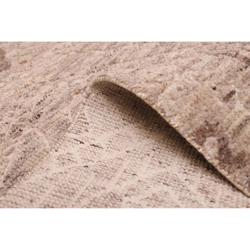 ECARPETGALLERY Hand-knotted Tangier Tan Wool Rug - 5'6 x 8'4