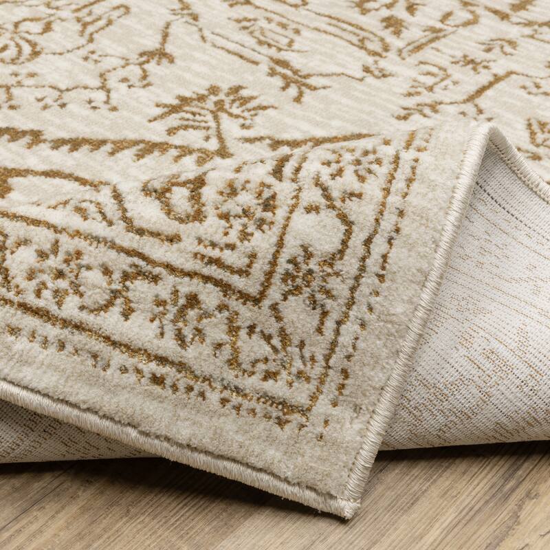 Style Haven Ingram Two-Tone Traditional Medallion Area Rug