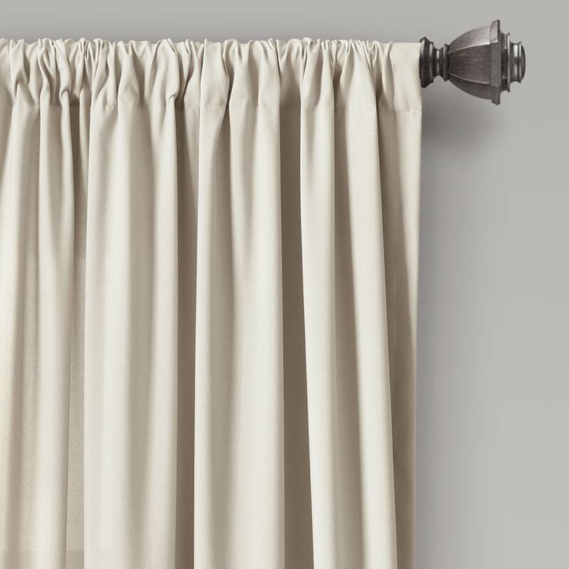 Lush Decor Allison Ruffle Window Curtain Panel Pair