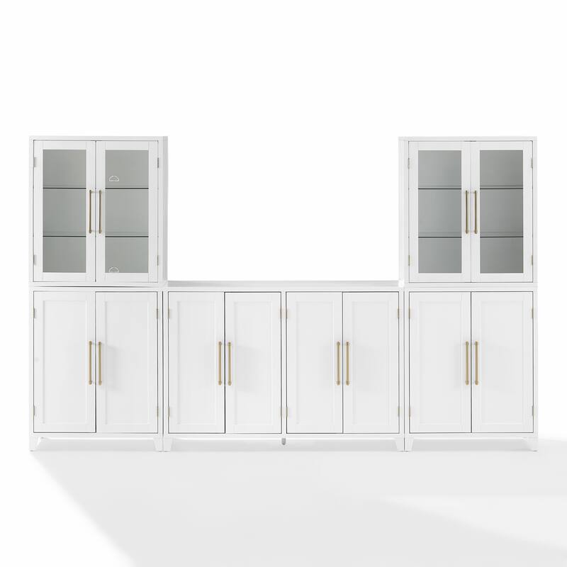 Roarke 3Pc Sideboard And Pantry Set W/ Glass Door Hutch