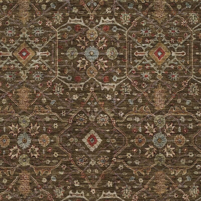HomeRoots Floral Transitional Rectangle Outdoor Rug