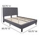 preview thumbnail 29 of 120, Tufted Platform Bed with 10in. Pocket Spring Mattress