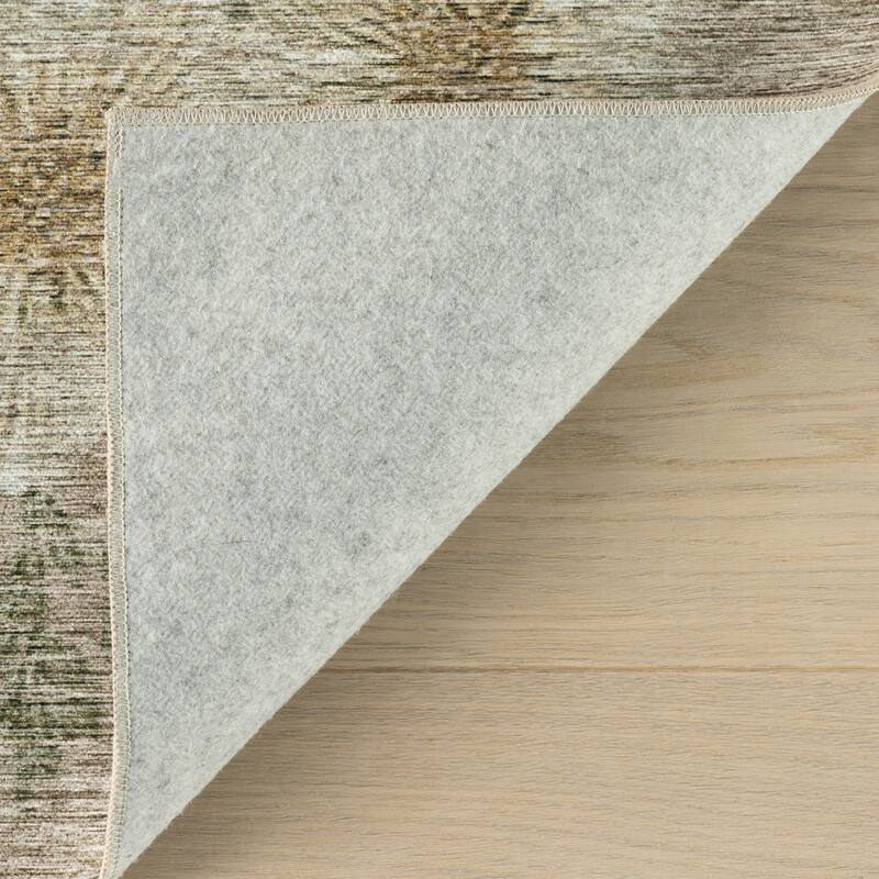 Nuloom Zanessa Floral Farmhouse Washable Area Rug