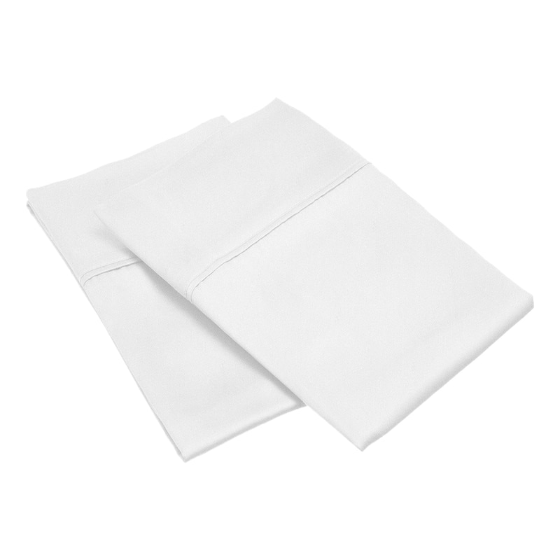 Superior Modal 300-Thread Count Wrinkle-Free Pillowcase Set - White - King