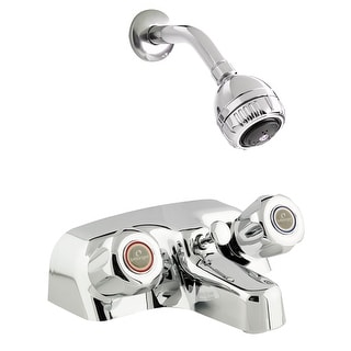 Belanger 3068 Two Handle Shower and Tub Faucet Set, Chrome - Bed Bath ...