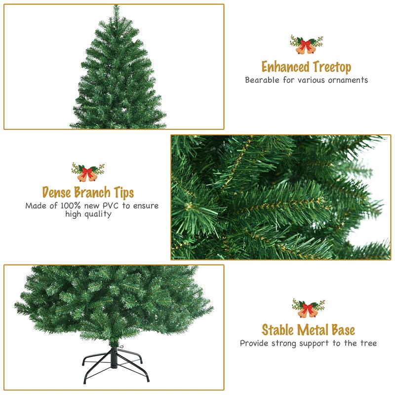 Artificial Christmas Tree with Remote Control and 9 Lighting Modes