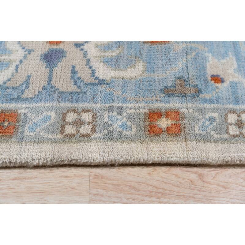 Home Decor Ivory Hand-Knotted Wool Floral Area RugElegant and Timeless Rug for Living Room, Bedroom, Office, or Home Decor