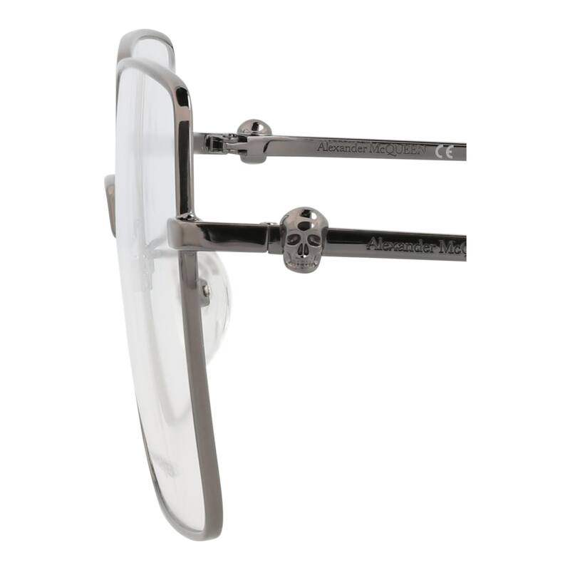 Alexander McQueen Square-Frame Metal Optical Frames