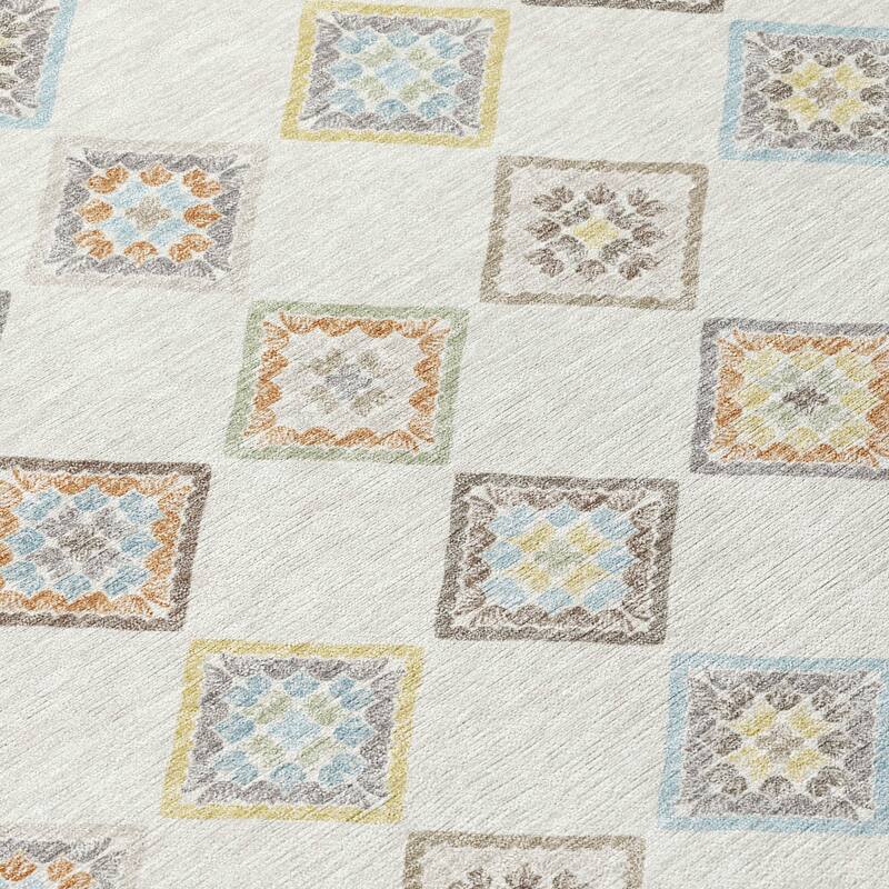 Machine Washable Indoor/ Outdoor Global Flagler Chantille Rug