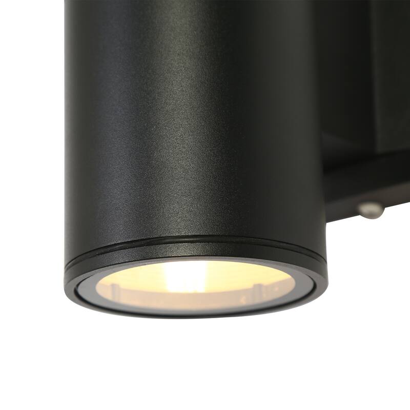 Modern Farmhouse Black 1-Light Round Wall Sconce for Residential and Commercial spaces - W 3.5" x D 6.2" x H 6.5"