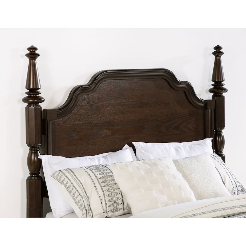 Andover Four Poster Bed Dark Oak