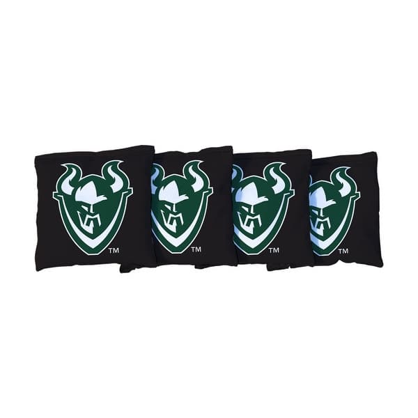 slide 2 of 3, Portland State University Vikings Black Cornhole Bags All-Weather Resin Filled