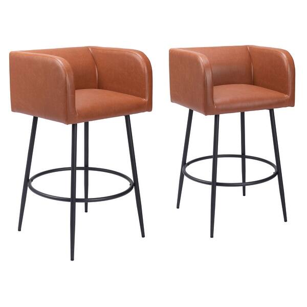slide 2 of 10, Horbat Barstool Brown Brown