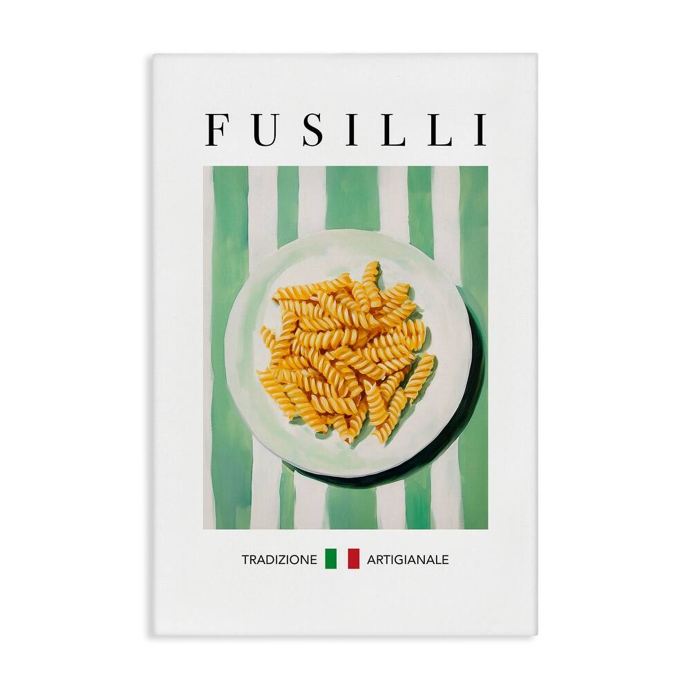 Stupell Traditional Fusilli Pasta Canvas Wall Art Design By Andreas Magnusson