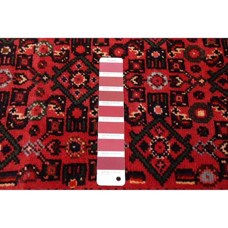 ECARPETGALLERY Hand-knotted Andelz Red Wool Rug - 2'6 x 10'0