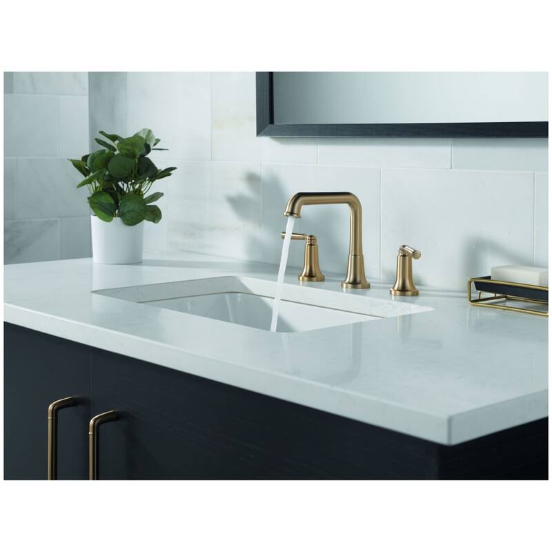 Delta 3536-MPU-DST Saylor 1.2 GPM Widespread Bathroom Faucet with Push