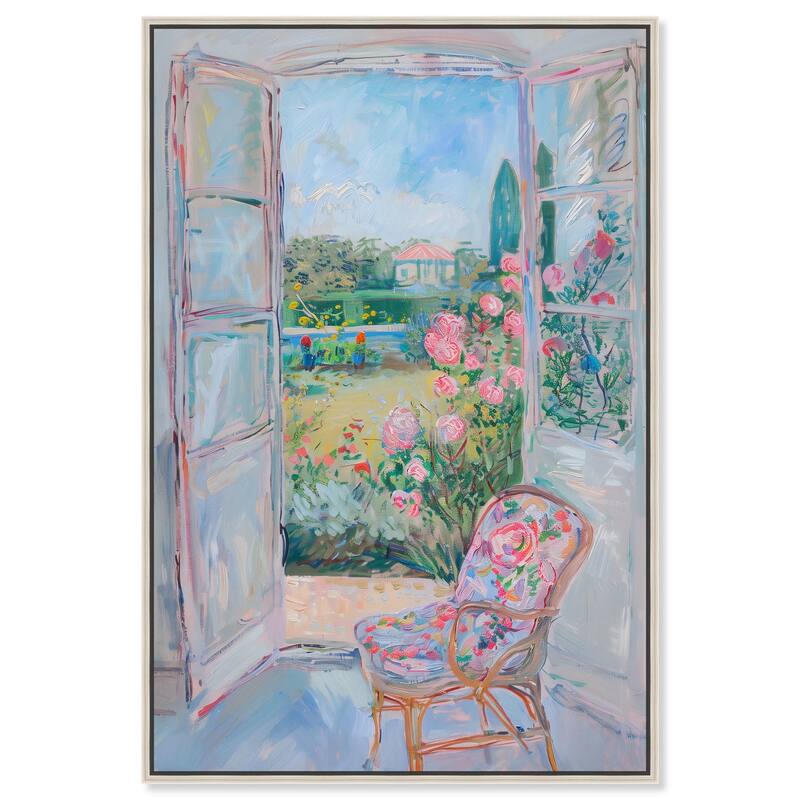 Whispers of Giverny Canvas by Art Remedy - Silver - 10" x 15"