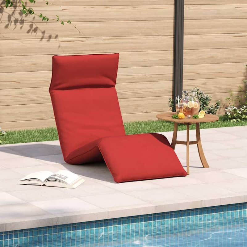 vidaXL Folding Sun lounger Oxford Fabric