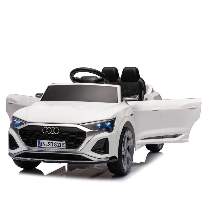 12V Kids Ride On Electric Car W/Parents Remote Control,Licensed Audi Sq8 For Kids,Volume Control,For Kids Aged 3-6.