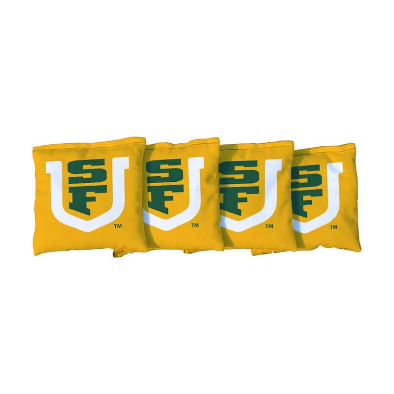San Francisco Dons Cornhole Bags Yellow - Corn Filled
