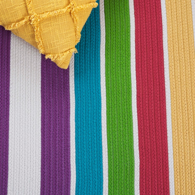SAFAVIEH Handmade Braided Ganimeta Indoor/Outdoor Machine Washable Rug