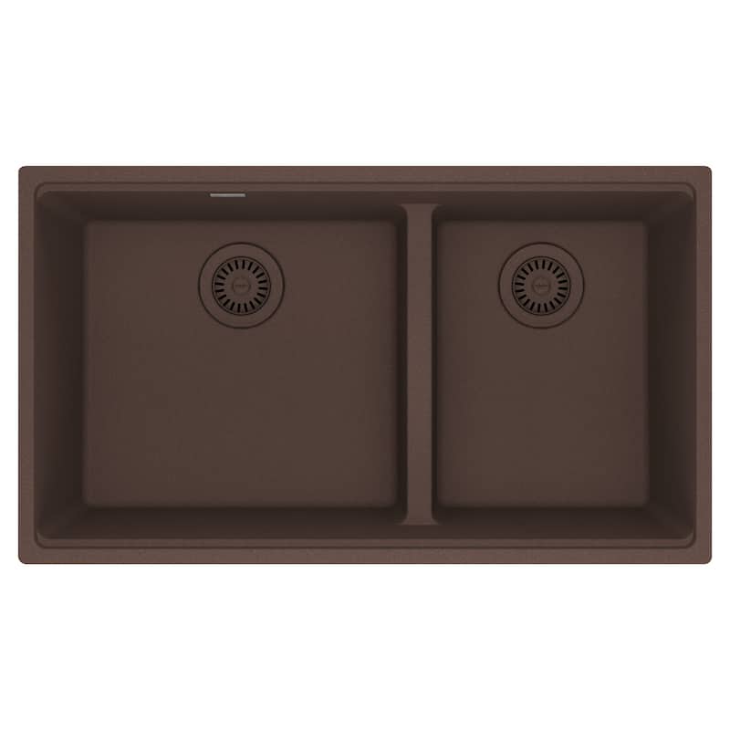Franke MAG1601812LD Maris 33" Undermount Low Divide 60/40 Double Basin - Mocha