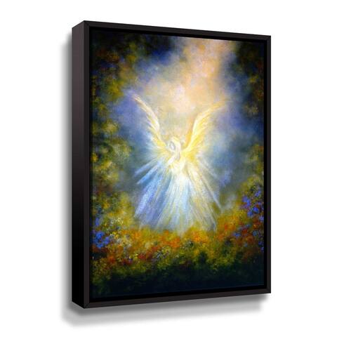 Angel Of Compassion Floater Framed Canvas
