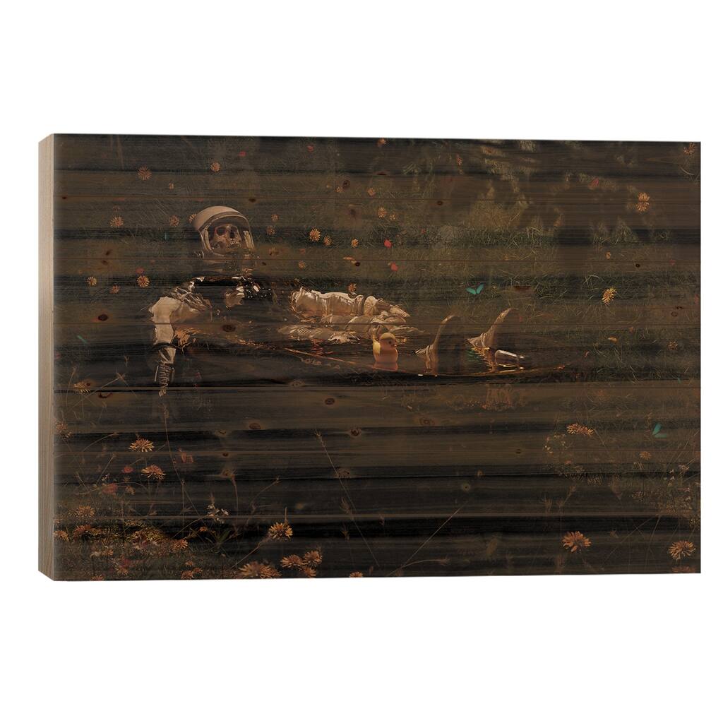 Overflow Print On Wood by Nicebleed - Multi-Color