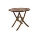 preview thumbnail 5 of 6, Eilaf 30" Folding Eucalyptus Bistro Table