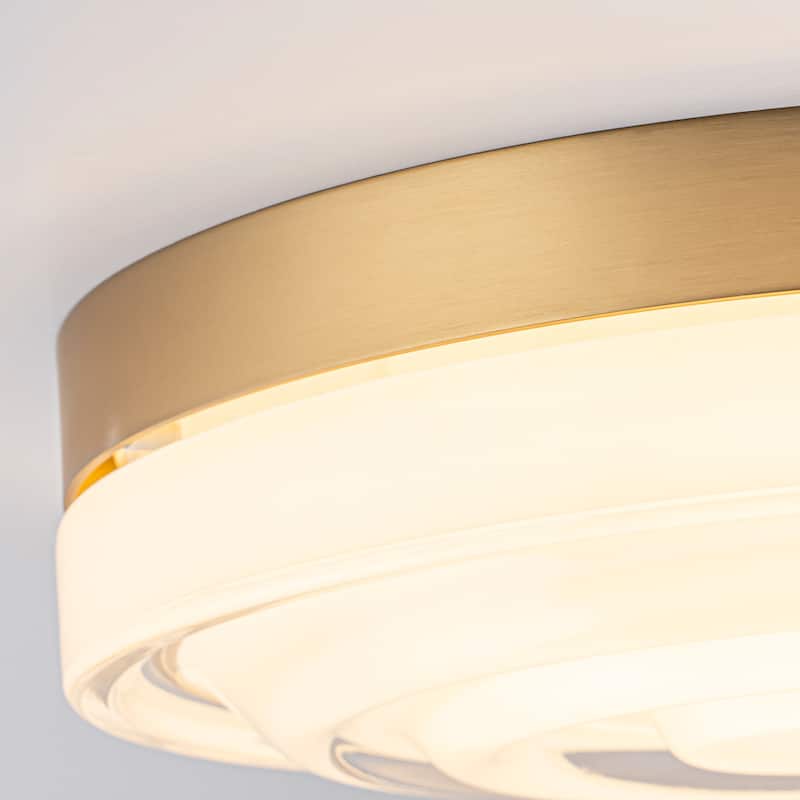 Modern Gold 1-Light Integrated LED Flush Mount Ceiling Light