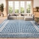 preview thumbnail 6 of 18, SAFAVIEH Brentwood Gusta Traditional Oriental Rug - Light Grey/Blue - 2' x 12'